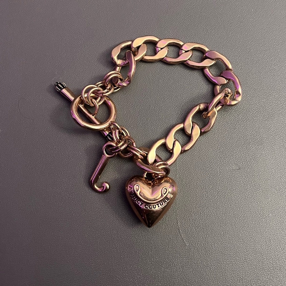 Rose Gold Juicy Couture chain bracelet